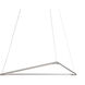Z-Bar LED 22.88 inch Silver Pendant Ceiling Light, Triangle